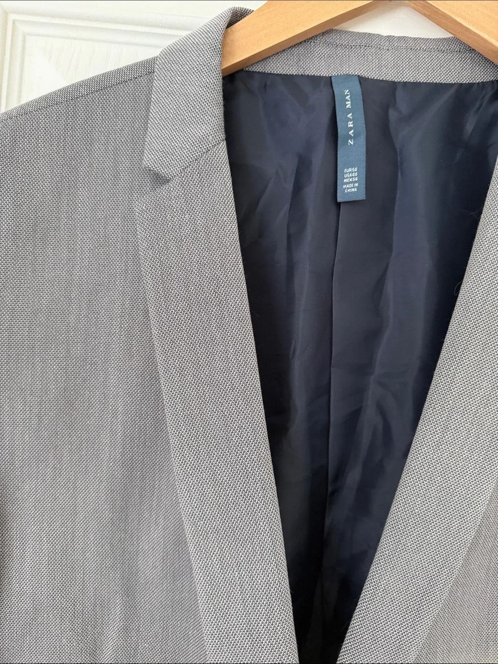 NWT! Zara Light Gray Two-Button Men's Blazer